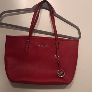 EUC Red Michael Kors Handbag